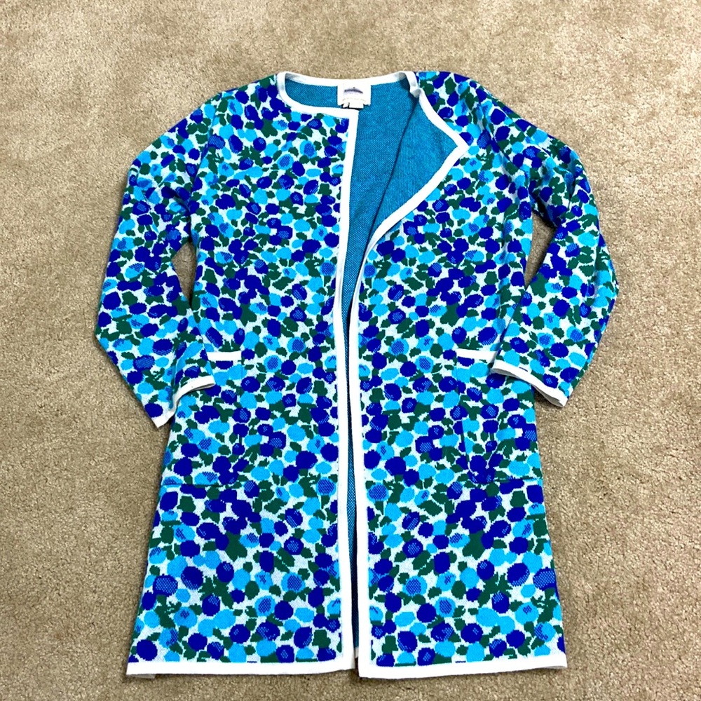 Kate Spade long open cardigan sweater coat S 4